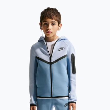 Dětská mikina Nike Sportswear Tech Fleece Full Zip hydrogen blue/work blue/black/black
