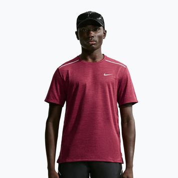 Pánské běžecké tričko Nike Miler Dri-Fit UV tough red/mystic dates