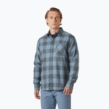 Pánské tričko Helly Hansen Aker Flannel LS jungle green buffalo plaid