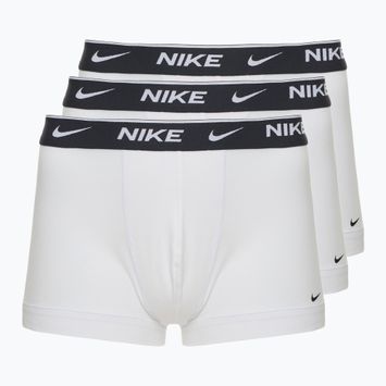 Pánské boxerky Nike Everyday Cotton Stretch Trunk 3 páry white