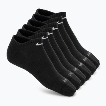 Pánské ponožky Nike Everyday Plus Cushioned No Show 6 párů black/white