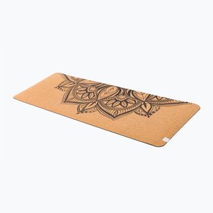 Podložka na jógu Gaiam Printed Cork Mandala 5 mm hnědá 63495