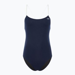 Dámské jednodílné plavky TYR Hexa Cutoutfit navy/white