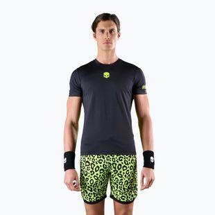 Pánské tričko HYDROGEN Panther Tech Tee black/yellow Tenisové tričko
