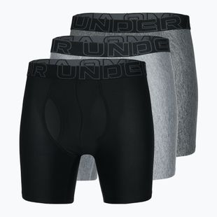 Pánské boxerky Under Armour Perf Tech 6in 3 páry grey