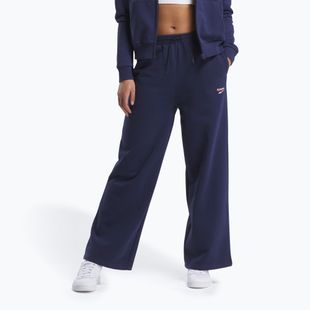 Dámské tepláky Reebok Identity Small Logo Fleece WIde Leg vector navy