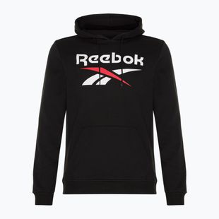 Pánská mikina Reebok Identity Big Logo Fleece Hoodie black/white/vector red