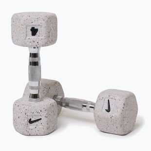 Činky Nike Strength Grind Hex Dumbbell 2 x 4 kg wolf grey