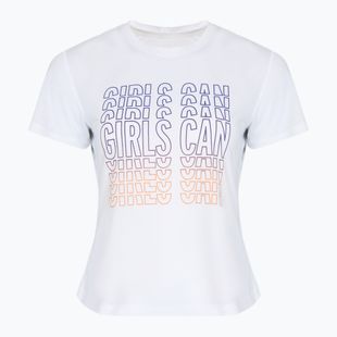 Dámské běžecké tričko Brooks International Women'S Day white/purple/orange
