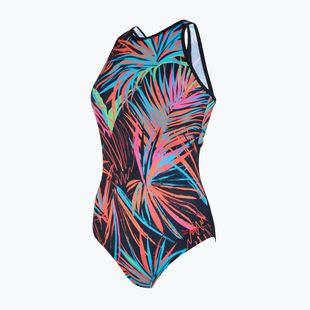 Dámské jednodílné plavky Zoggs Maya Hi Crossback maya print