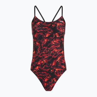 Dámské jednodílné plavky TYR Durafast Elite Energy Cutoutfit red