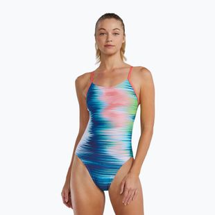 Dámské jednodílné plavky TYR Durafast Elite Bravura Cutoutfit white/multi