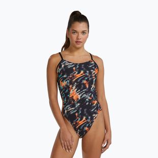Dámské jednodílné plavky Tyr Durafast Elite Validus Cutoutfit orange/aqua/black