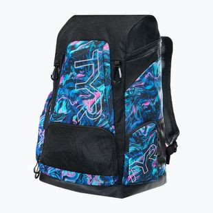 Plavecký batoh TYR Alliance Printed 45 l blue/pink marmais