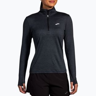 Dámské běžecké tričko longsleeve Brooks Dash 1/2 Zip 2.0 htr black