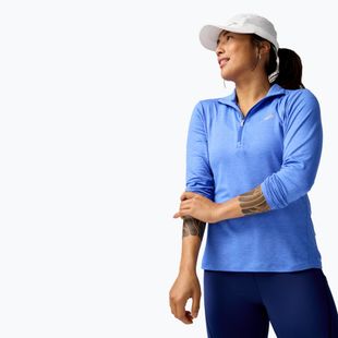 Dámské běžecké tričko longsleeve Brooks Dash 1/2 Zip 2.0 htr bluebell