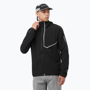Pánská běžecká bunda Salomon Bonatti Trail deep black