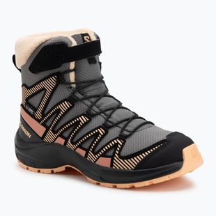 Dětské trekingové boty Salomon XA Pro V8 Winter CSWP pewter/black/peach fuzz