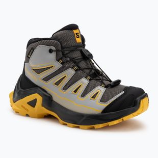 Dětské trekingové boty Salomon X Ultra Mid GTX castlerock/black/spicy/mustard