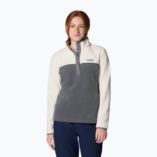 Dámská mikina Columbia Benton Springs 1/2 Snap city grey heather / chelk
