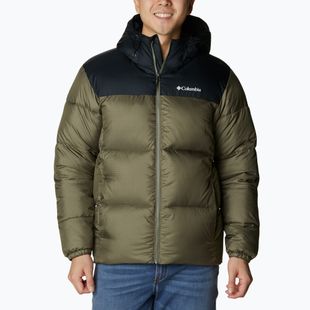 Pánská bunda Columbia Puffect II Hooded stone green/ black