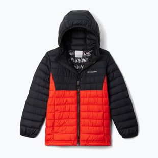 Dětská bunda Columbia Powder Lite II Hooded spicy/ black