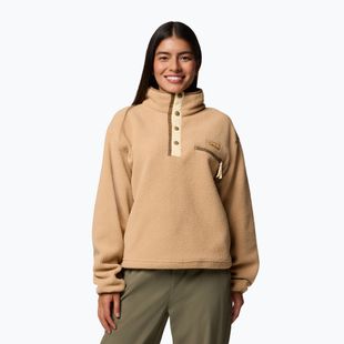 Dámská fleecová mikina Columbia Helvetia II Cropped Half Snap Fleece canoe