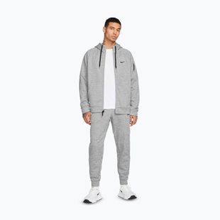 Pánská tréninková mikina Nike Therma Fit Full-Zip dark grey heather/particle grey/black