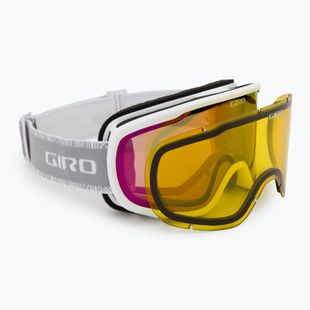 Dámské lyžařské brýle Giro Moxie white & grey chute/ amber pink/ yellow