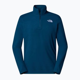 Pánská mikina The North Face 100 Glacier 1/4 Zip midnight petrol