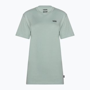 Dámské tričko Vans Logo na levé straně hrudi šedá mlha