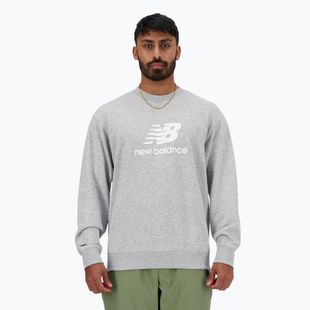 Pánská mikina New Balance Stacked Logo French Terry Crew athletic grey