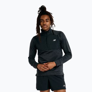 Pánské běžecké tričko Longsleeve  New Balance Athletics Heat Grid 1/2 Zip black