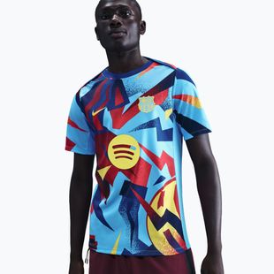 Pánský fotbalový dres Nike FC Barcelona Academy Pro SE Pre-Match university blue/opti yellow