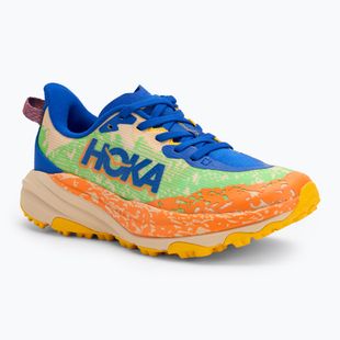 Dětské běžecké boty HOKA Speedgoat 6 ultramarine/electric lime
