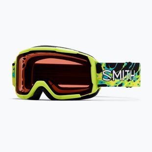 Dětské lyžařské brýle Smith Daredevil S3 electric lime slime/green solx mirror antifog