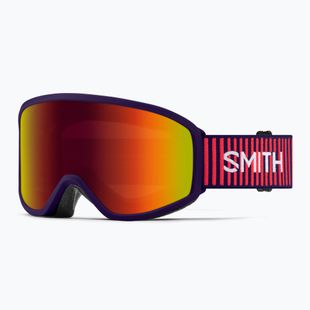 Dětské lyžařské brýle Smith Reason OTG S3 deep plum gradient/red solx mirror antifog