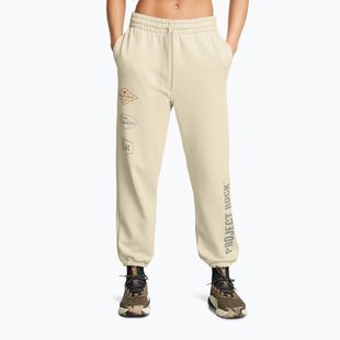 Dámské tréninkové kalhoty Under Armour Project Rock HWT Pnt silt /clay green