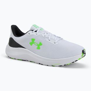 Pánské běžecké boty Under Armour Charged Pursuit 4 white/black/hyper green