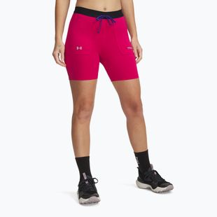 Dámské šortky Under Armour Trail Run Fitted shaded fuchsia/black