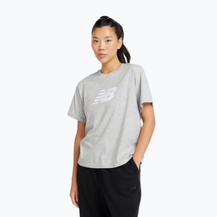 Dámské tričko New Balance Sport Jersey Relaxed Logo reflection/white/light arctic grey