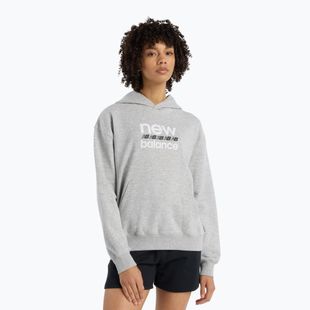 Dámská mikina New Balance Sport Graphic French Terry Hoodie athletic grey