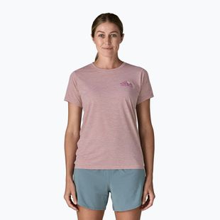 Dámské tričko Patagonia Capilene Cool Daily Shirt - Boardshort Logo quiet violet