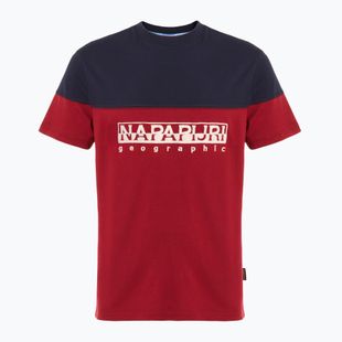 Pánské tričko Napapijri S-Saturnia tibetan red R1E