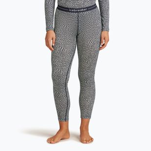 Dámské termo kalhoty Icebreaker Merino 200 Oasis Flock Forms AOP midnight navy/snow