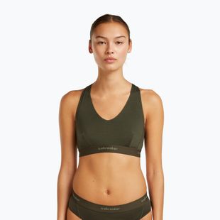 Termo podprsenka icebreaker Merino 125 Cool-Lite Sprite Racerback dark loden