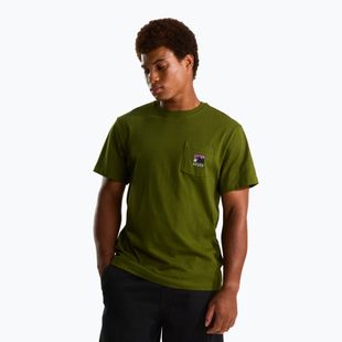 Pánské tričko The North Face Mountain Logo Relaxed woodland green