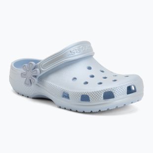 Dětské nazouváky Crocs Classic Pearl Shine blue frost