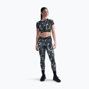 Dámské tréninkové legíny Nike Pro Mid-Rise 7/8 black/white/white