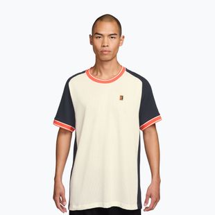 Pánské tenisové tričko Nike Court Heritage sail/dark obsidian